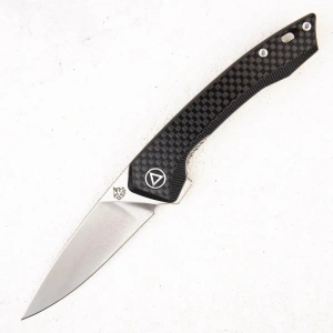 Нож QSP Leopard, 14C28N, G10/Carbon - складной туристические ножи из стали